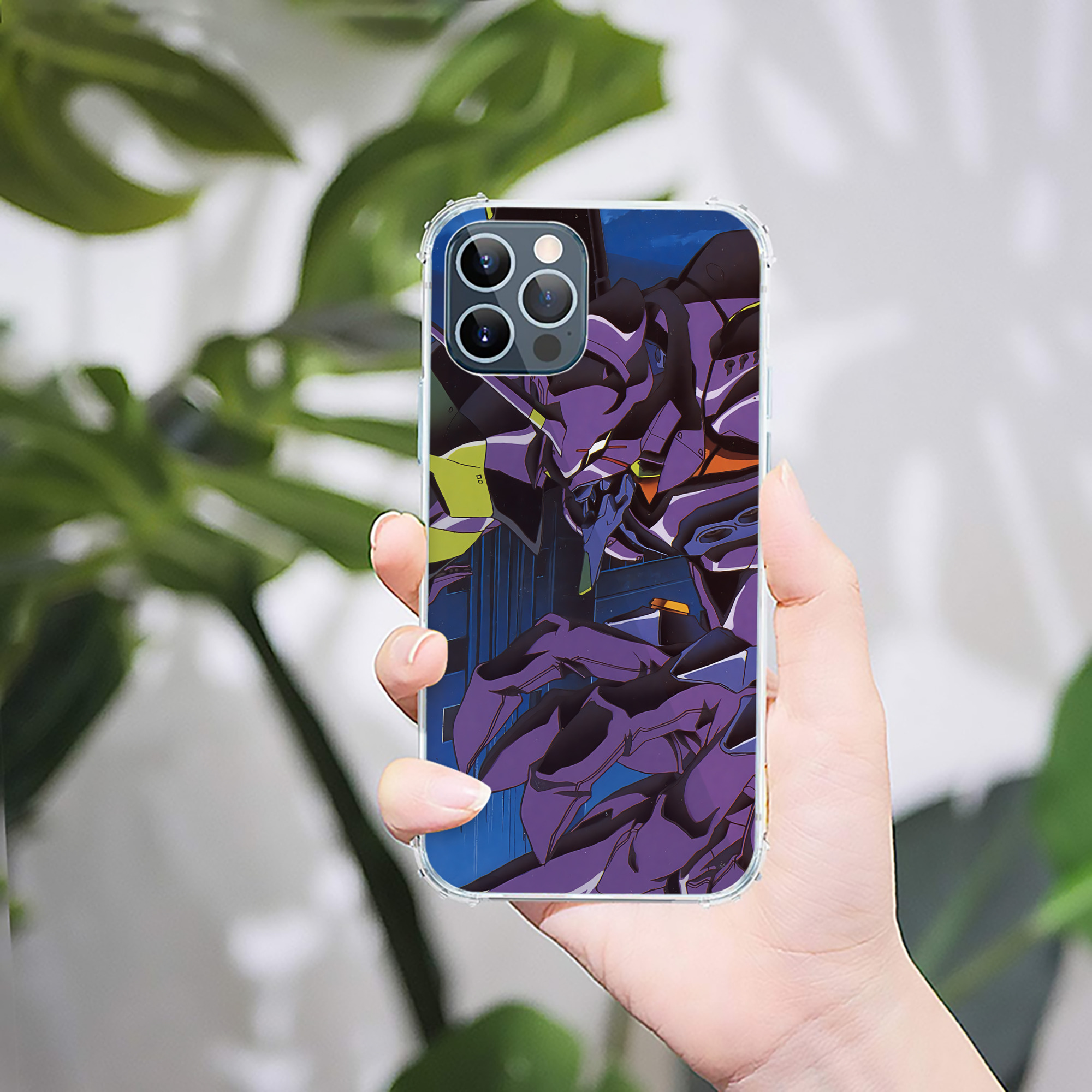 （画像用） EVA 新世紀エヴァンゲリオン 【iPhone 12シリーズ対応】透明スマホケース（クリアソフトケース）